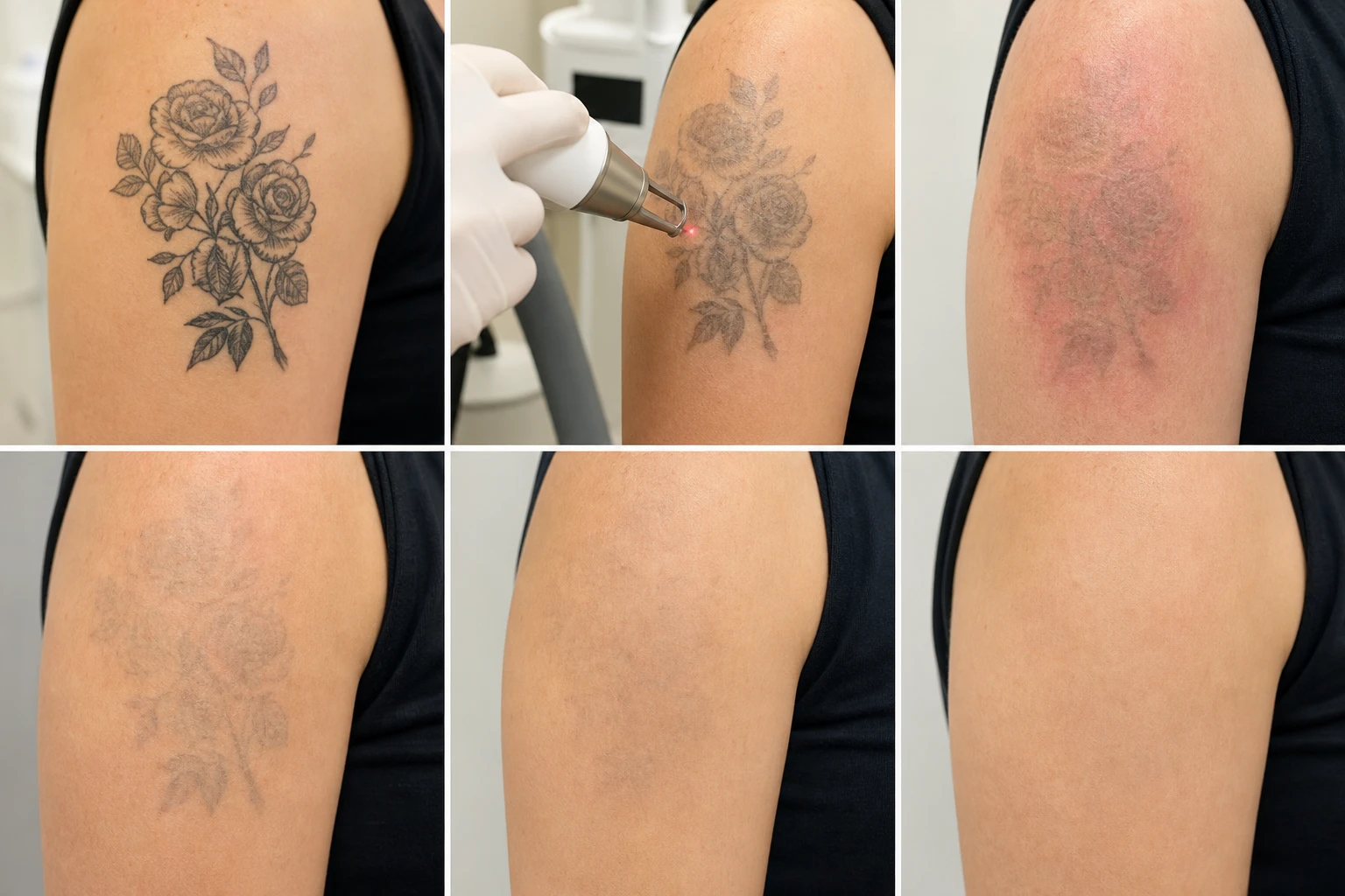 Slik foregår tatoveringsfjerning steg for steg