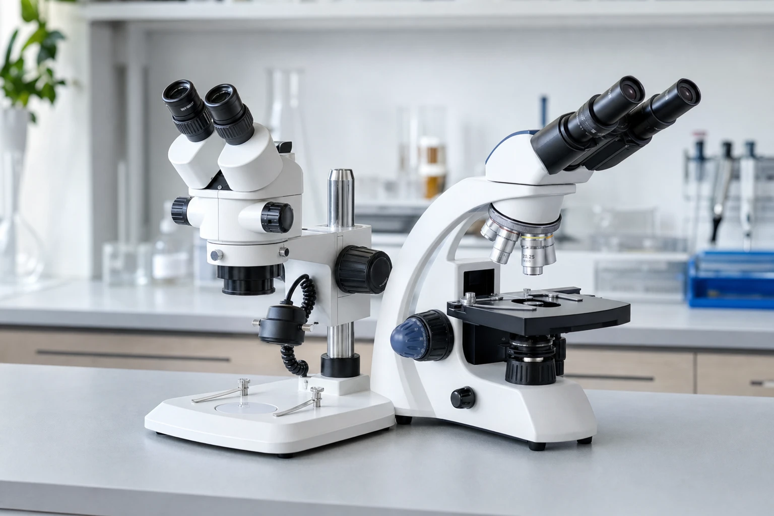 Hva er forskjellen på biologisk mikroskop og stereomikroskop?