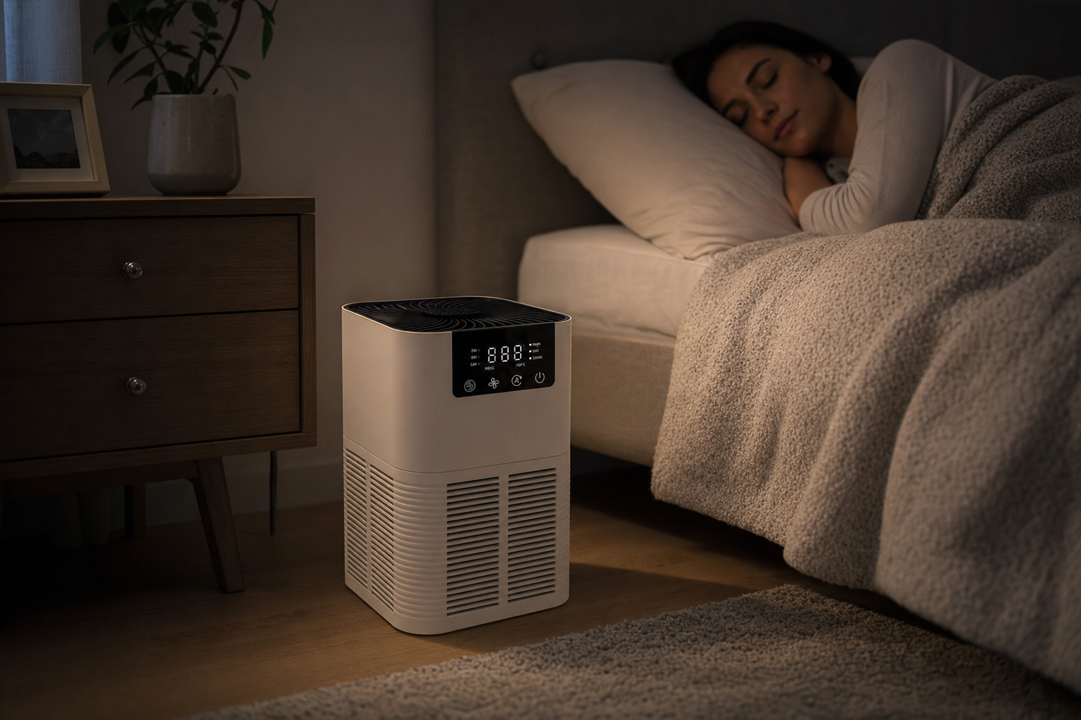 Wie leise sollte ein Luftreiniger fürs Schlafzimmer sein?
