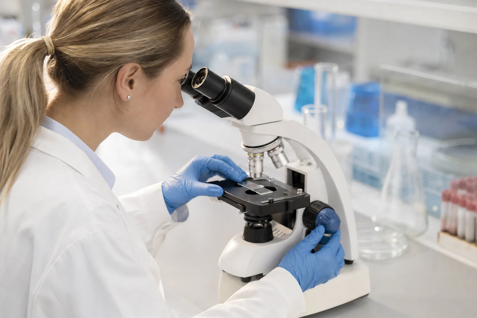 Biologisk mikroskop for celler, vev og tynne preparater
