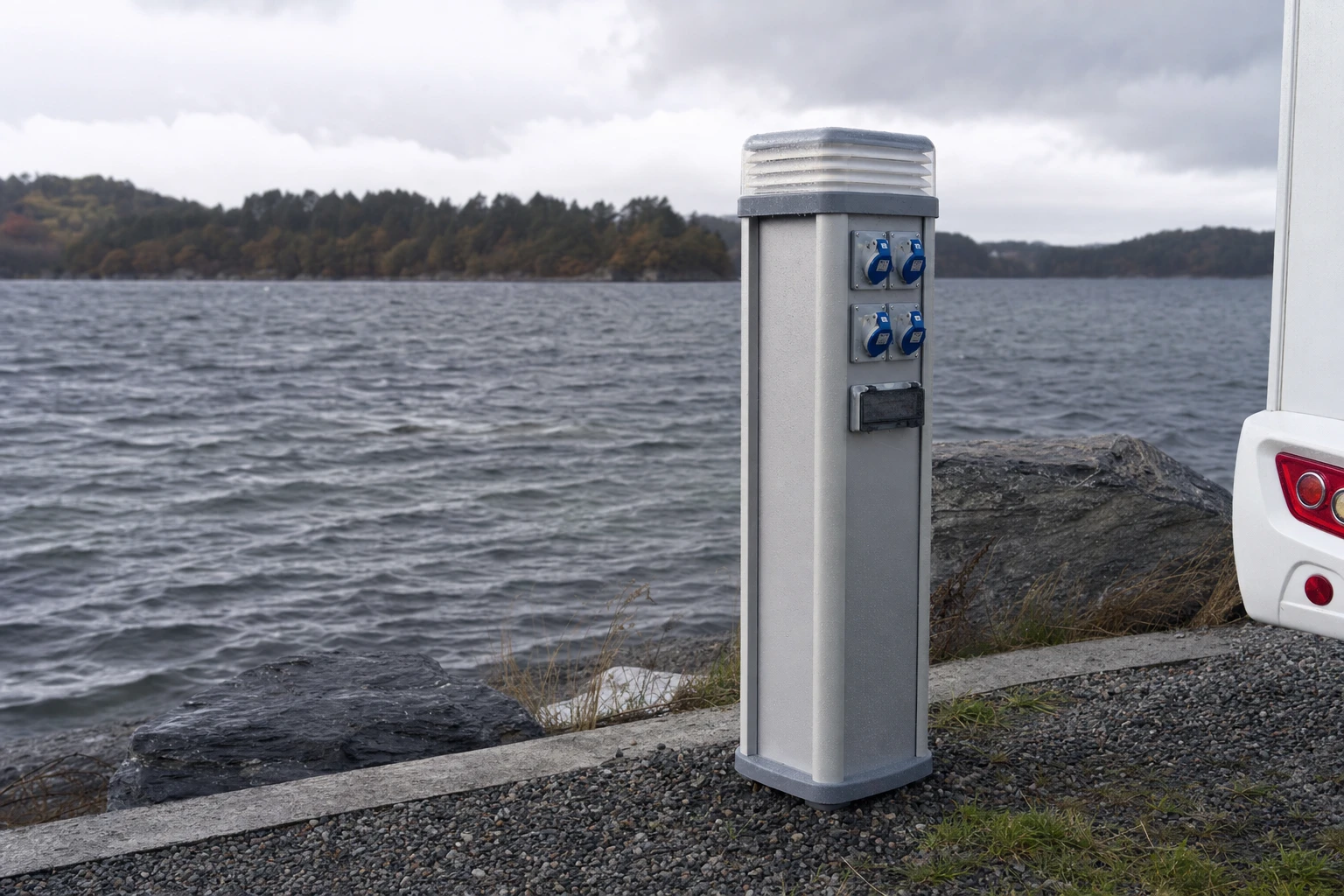 Råd 2: Velg strømsøyler som tåler krevende utendørs drift