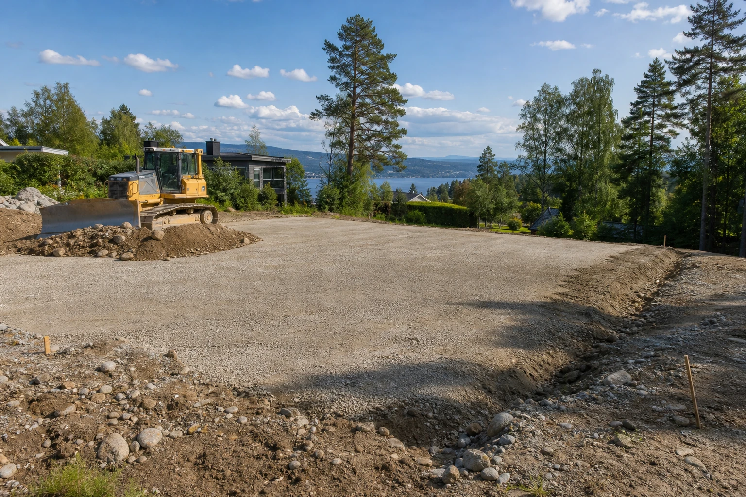 Hva påvirker prisen på planering av tomt?