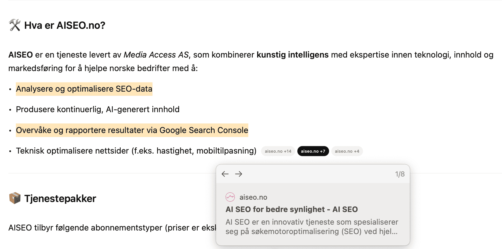 Hvordan leser ChatGPT og Google AI nettsiden din?