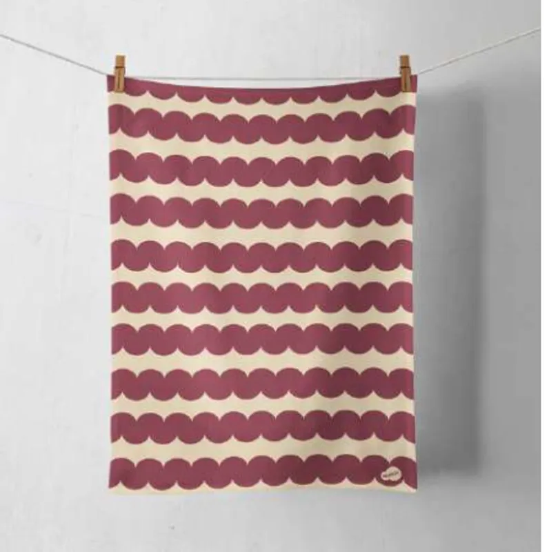Kitchen Towel Screw Wine Red .webp